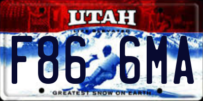 UT license plate F866MA