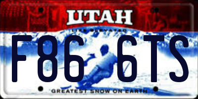 UT license plate F866TS