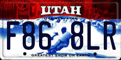 UT license plate F868LR