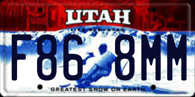 UT license plate F868MM