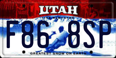 UT license plate F868SP