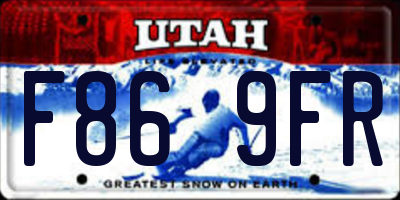 UT license plate F869FR