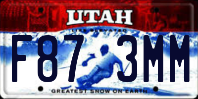UT license plate F873MM