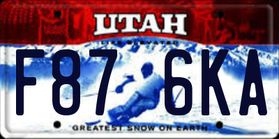 UT license plate F876KA