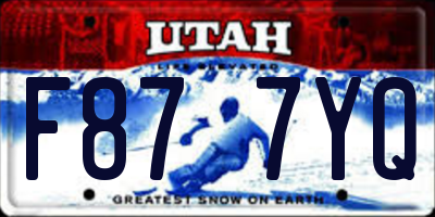 UT license plate F877YQ