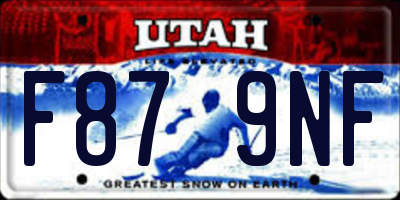 UT license plate F879NF
