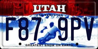 UT license plate F879PV
