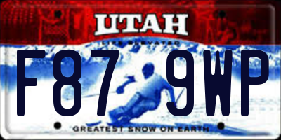 UT license plate F879WP