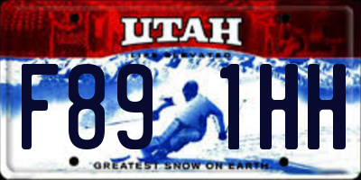 UT license plate F891HH
