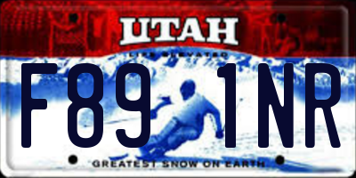 UT license plate F891NR