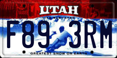 UT license plate F893RM