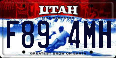UT license plate F894MH