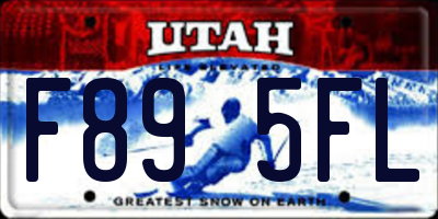 UT license plate F895FL