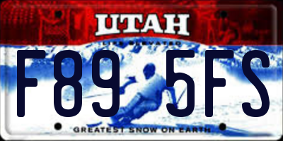 UT license plate F895FS