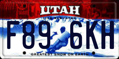 UT license plate F896KH