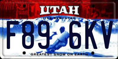 UT license plate F896KV