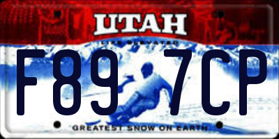 UT license plate F897CP