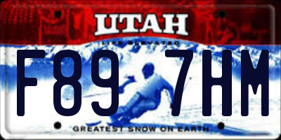 UT license plate F897HM