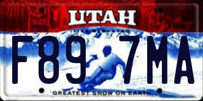 UT license plate F897MA