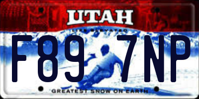 UT license plate F897NP