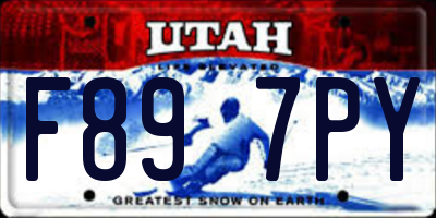 UT license plate F897PY