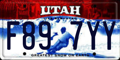 UT license plate F897YY