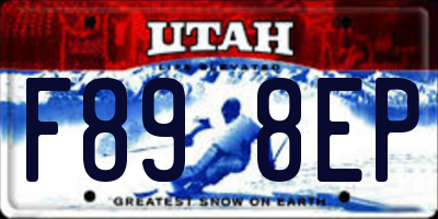 UT license plate F898EP
