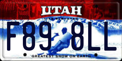 UT license plate F898LL