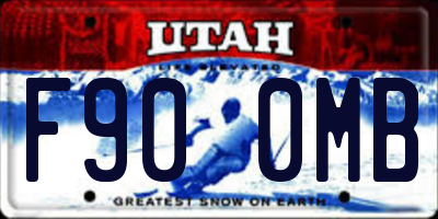 UT license plate F900MB