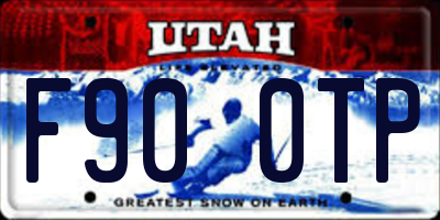UT license plate F900TP