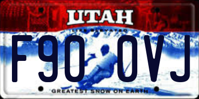 UT license plate F900VJ