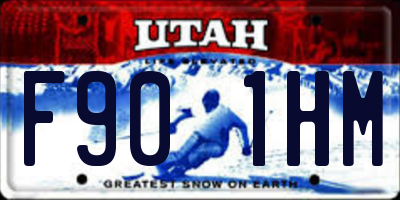 UT license plate F901HM
