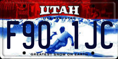 UT license plate F901JC