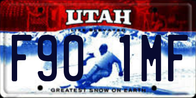 UT license plate F901MF