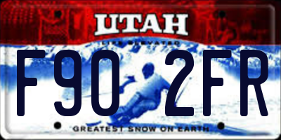 UT license plate F902FR