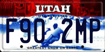 UT license plate F902MP