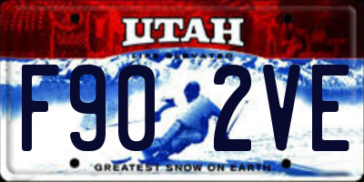 UT license plate F902VE