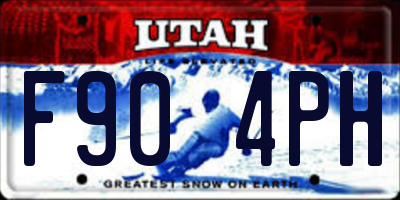 UT license plate F904PH