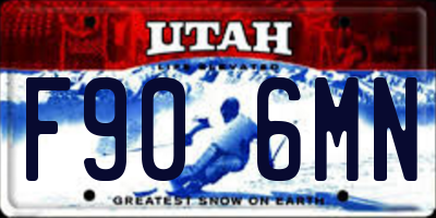 UT license plate F906MN