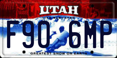 UT license plate F906MP