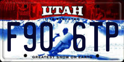 UT license plate F906TP
