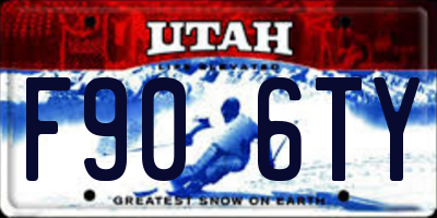 UT license plate F906TY