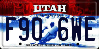 UT license plate F906WE