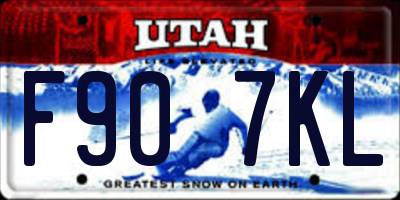 UT license plate F907KL