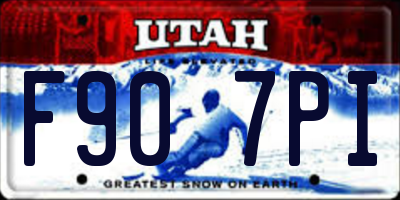 UT license plate F907PI