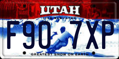 UT license plate F907XP