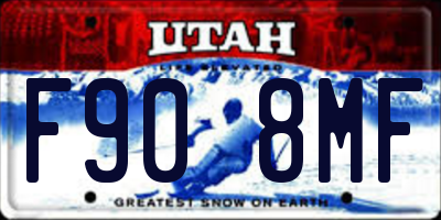 UT license plate F908MF