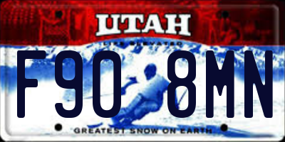 UT license plate F908MN