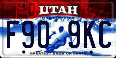 UT license plate F909KC