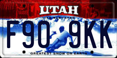 UT license plate F909KK